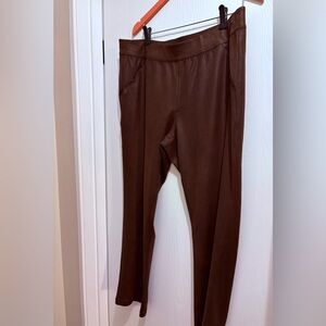 Reba Dark Brown faux suede Pull-On
Pants XL